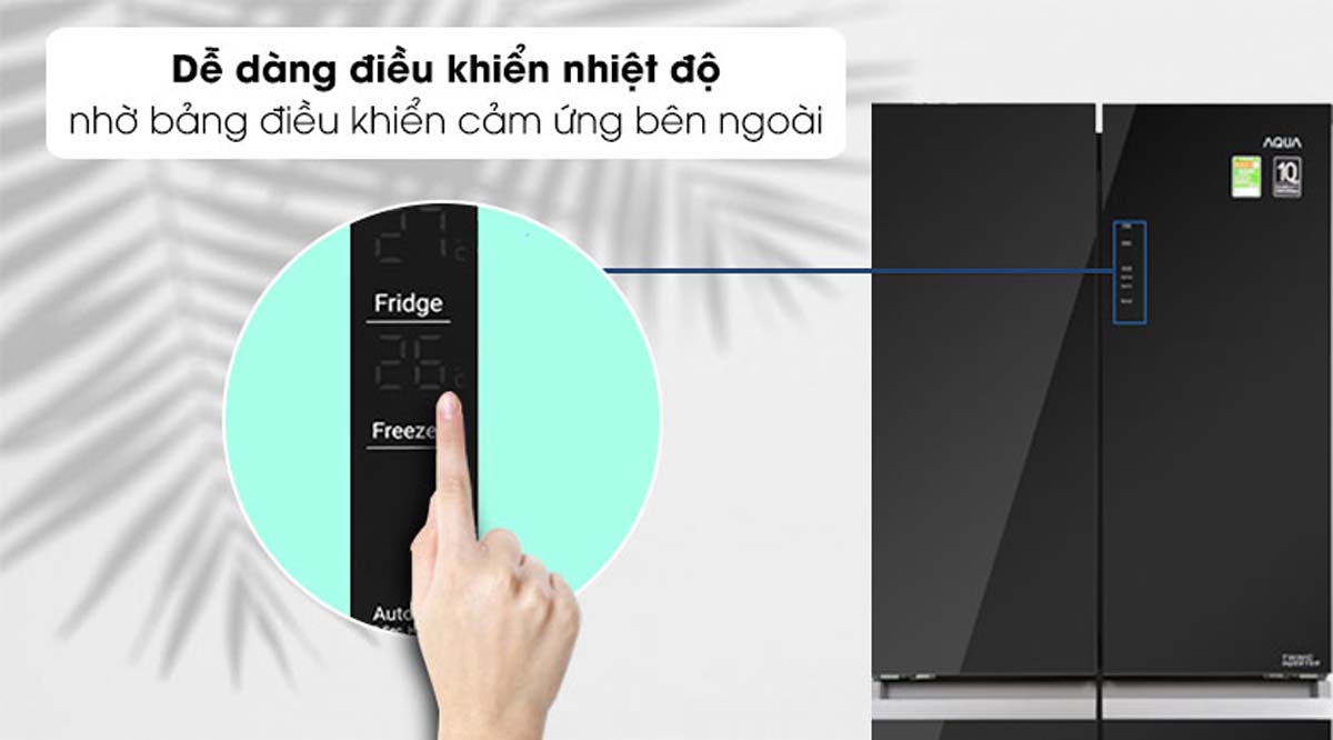 Tủ Lạnh Aqua AQR-IG636FM(GB) Inverter 4 Cánh 549 Lít 7 Tu Lanh Aqua AQR IG636FMGB Inverter 4 Canh 549 Lit 2