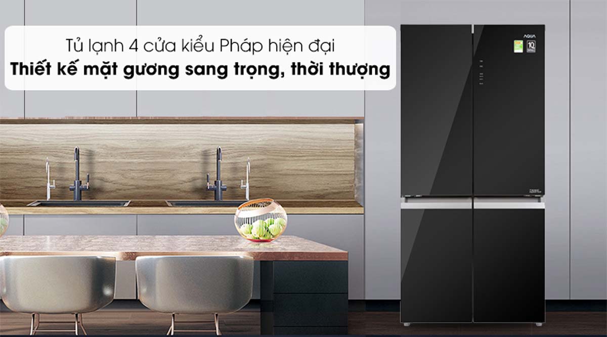Tủ Lạnh Aqua AQR-IG636FM(GB) Inverter 4 Cánh 549 Lít 2 Tu Lanh Aqua AQR IG636FMGB Inverter 4 Canh 549 Lit 5