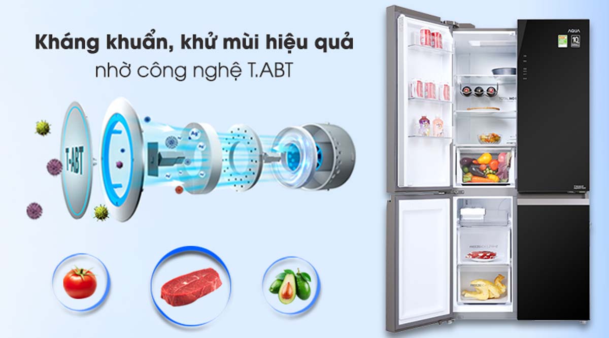 Tủ Lạnh Aqua AQR-IG636FM(GB) Inverter 4 Cánh 549 Lít 6 Tu Lanh Aqua AQR IG636FMGB Inverter 4 Canh 549 Lit 8