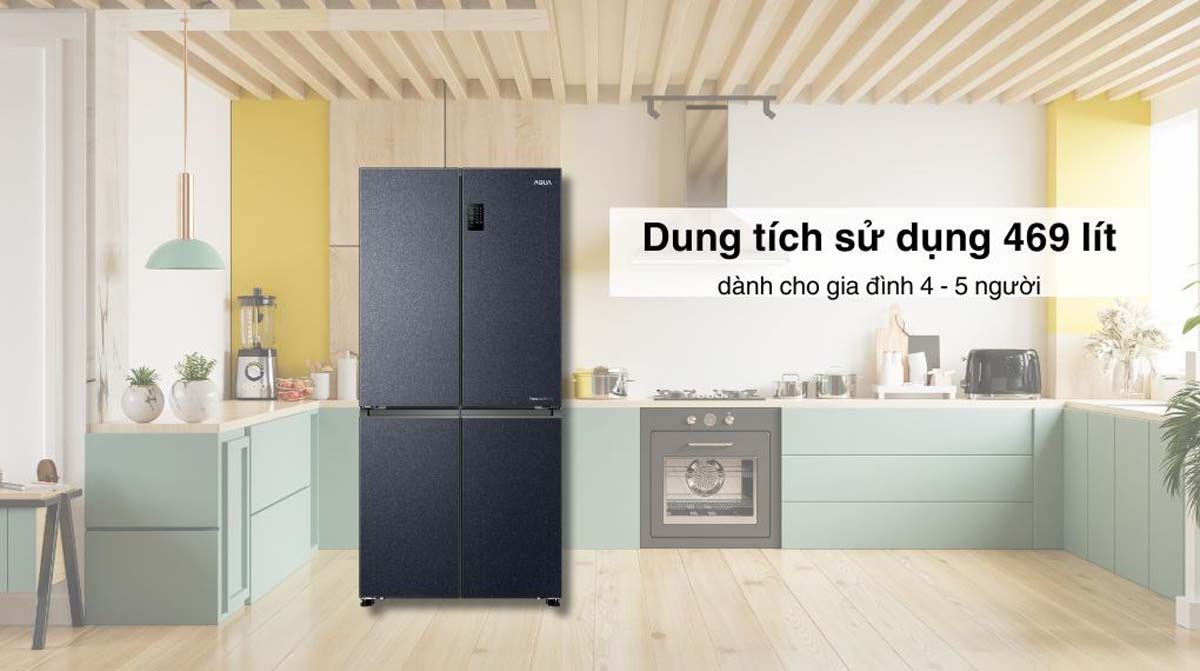 Tủ Lạnh Aqua AQR-M532XA(CBC) Inverter Multi Door 469 Lít 5 Tu Lanh Aqua AQR M532XACBC Inverter Multi Door 469 Lit 6