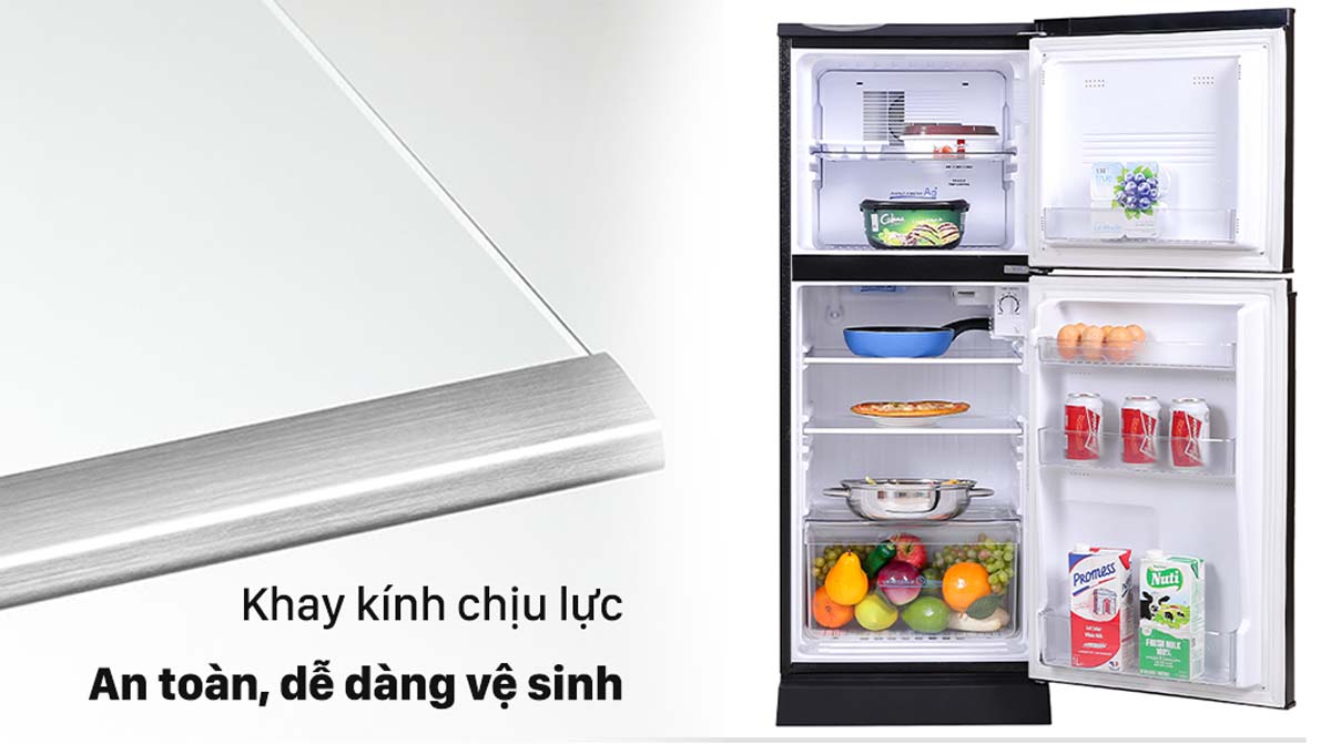 Tủ Lạnh Aqua AQR-T150FA(BS) 130 Lít 6 Tu Lanh Aqua AQR T150FABS 130 Lit 3