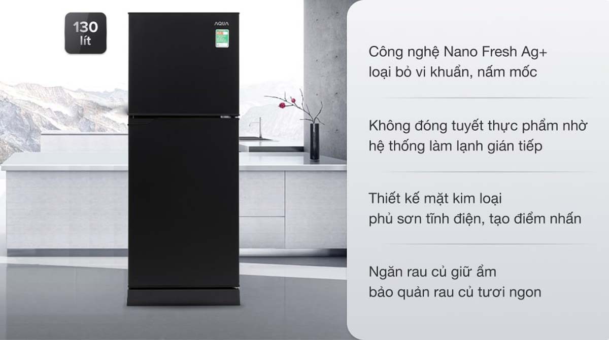 Tủ Lạnh Aqua AQR-T150FA(BS) 130 Lít 1 Tu Lanh Aqua AQR T150FABS 130 Lit 7