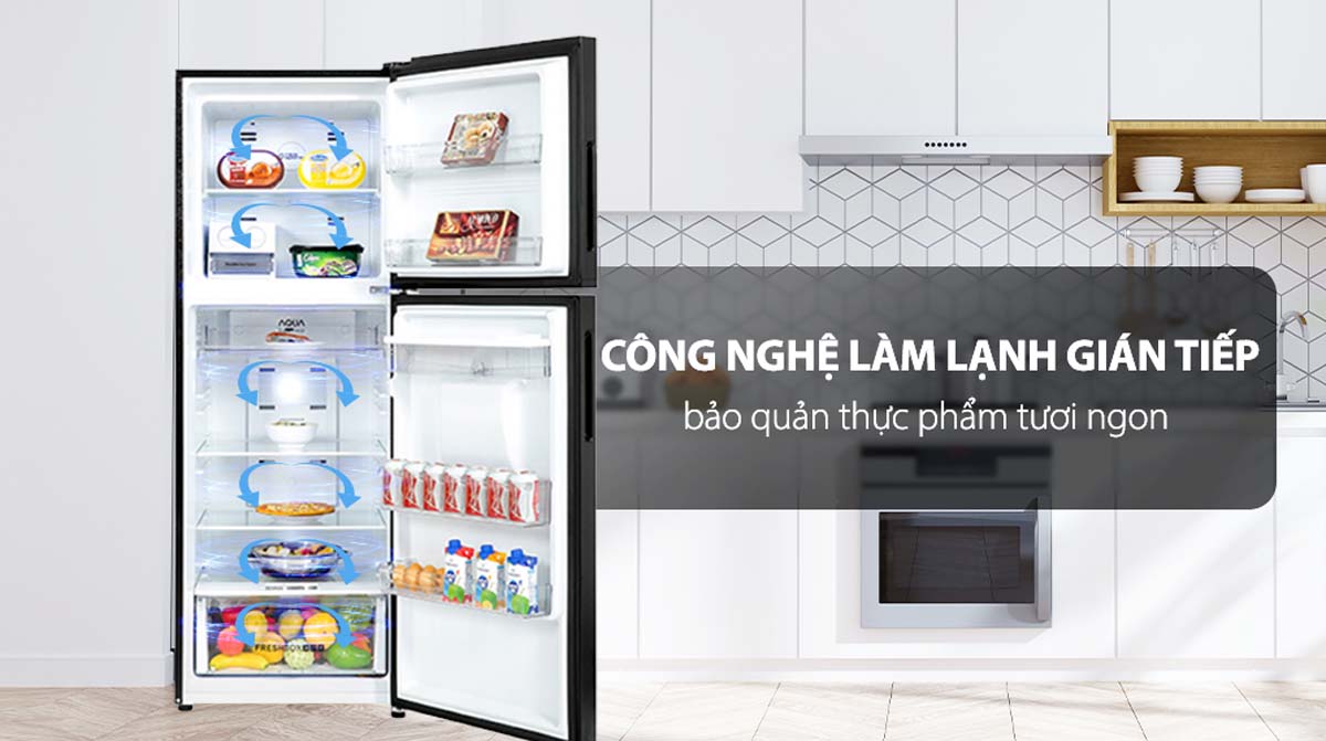 Tủ Lạnh Aqua AQR-T369FA(WGB) Inverter 318 Lít 3 Tu Lanh Aqua AQR T369FAWGB Inverter 318 Lit 3
