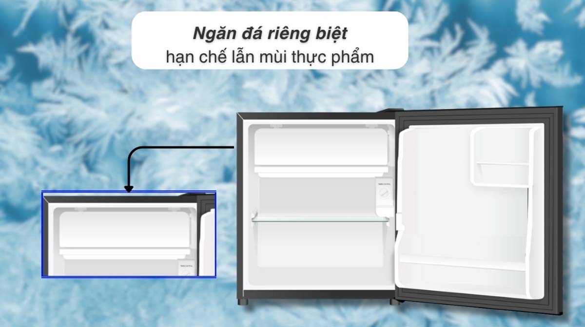 Tủ lạnh Aqua AQR-D60FA(BS) 50 lít 3 Tu lanh Aqua AQR D60FABS 50 lit 1 1