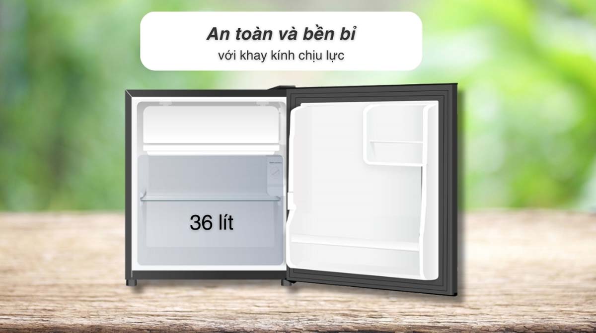 Tủ lạnh Aqua AQR-D60FA(BS) 50 lít 5 Tu lanh Aqua AQR D60FABS 50 lit 4