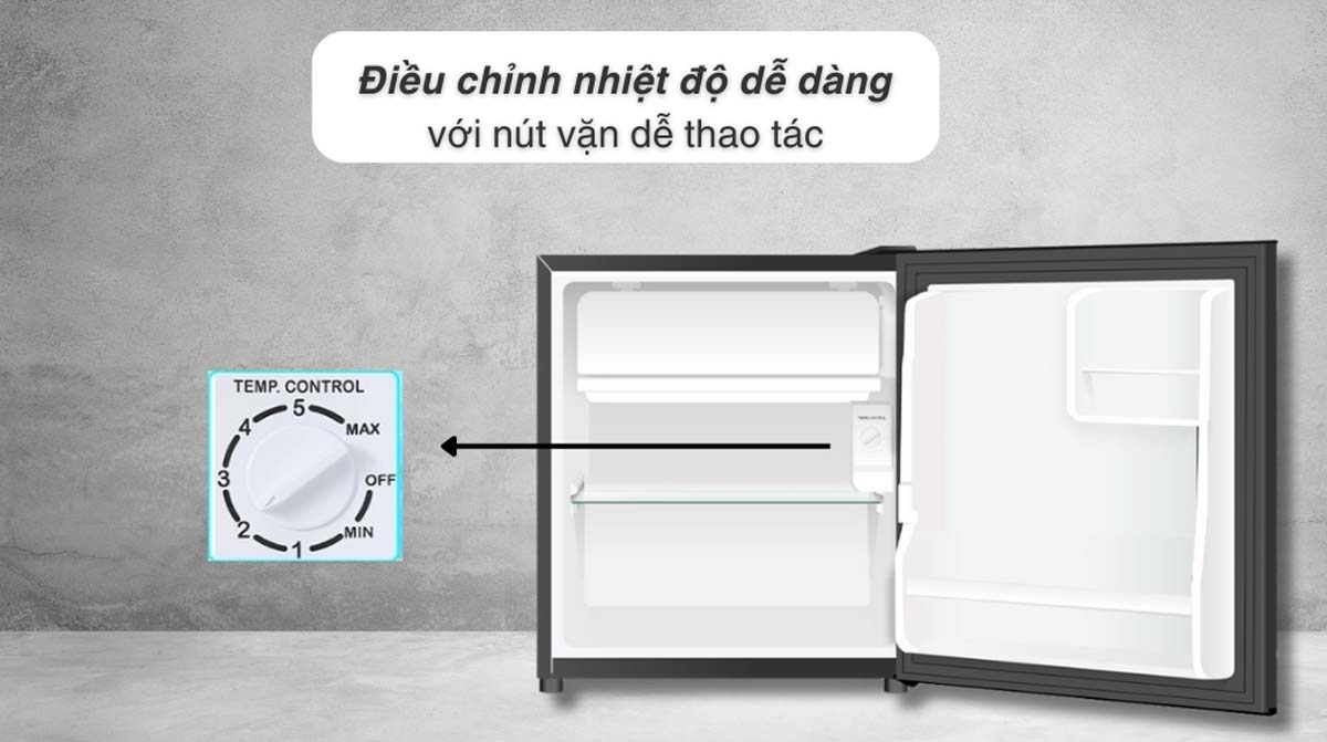 Tủ lạnh Aqua AQR-D60FA(BS) 50 lít 4 Tu lanh Aqua AQR D60FABS 50 lit 5