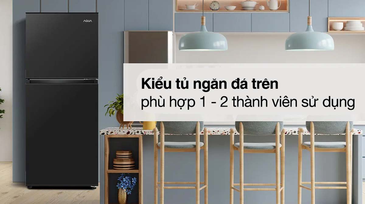 Tủ lạnh Aqua AQR-T160FA(BS) Inverter 143 Lít 1 Tu lanh Aqua AQR T160FABS Inverter 143 Lit 3