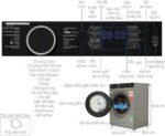 Máy giặt sấy Toshiba TWD-BM115GF4V(SK) 10.5kg 7kg Inverter - Ảnh 3