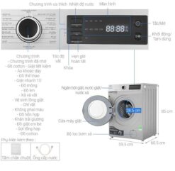 thong so ky thuat May Giat Toshiba TW BK105S3VSK Inverter 95Kg