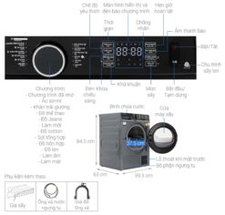 thong so ky thuat May say quan ao Toshiba TD BK110GHVMK 10Kg