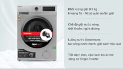 tinh nang May Giat Toshiba TW BK105S3VSK Inverter 95Kg