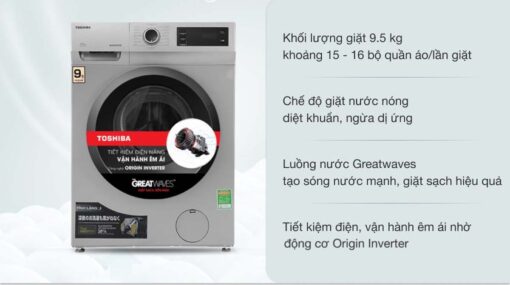 tinh nang May Giat Toshiba TW BK105S3VSK Inverter 95Kg