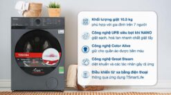 tinh nang May Giat Toshiba TW T21BU115UWVMG Inverter 10.5Kg