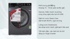 tinh nang thong so ky thuat May Giat Toshiba TW BK105G4VSS Inverter 9.5Kg
