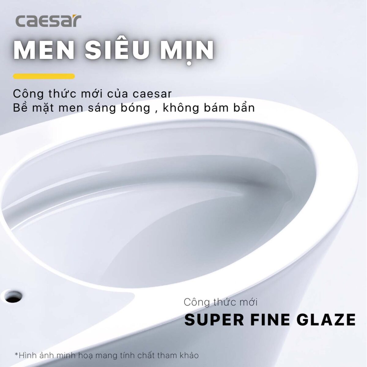 Bồn cầu treo tường CAESAR CPT1505 két nước âm TH1520 - Ảnh 7