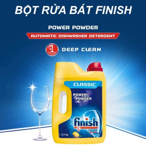 Bot rua bat Finish Powder Classic 2.5kg huong chanh FVPD25 9