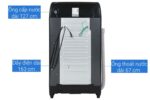 Máy giặt Aqua AQW-FR105JT.BK 10.5kg - Ảnh 9