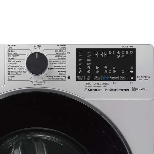 May giat Beko WCV9648XSTS 9 Kg Long Ngang Inverter 2