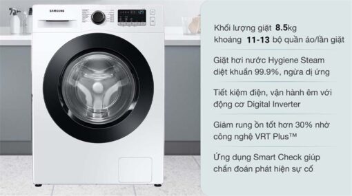 Tinh nang May Giat Samsung WW85T4040CESV Inverter 8.5Kg