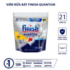 Vien rua bat Finish Quantum All In 1 21 vien huong chanh 2