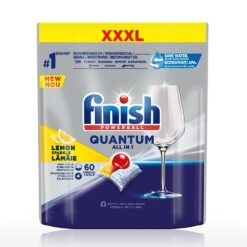 Viên rửa bát Finish Quantum All In 1 túi 60 viên hương chanh