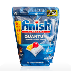 Viên rửa bát Finish Quantum All In 1 túi 64 viên hương chanh