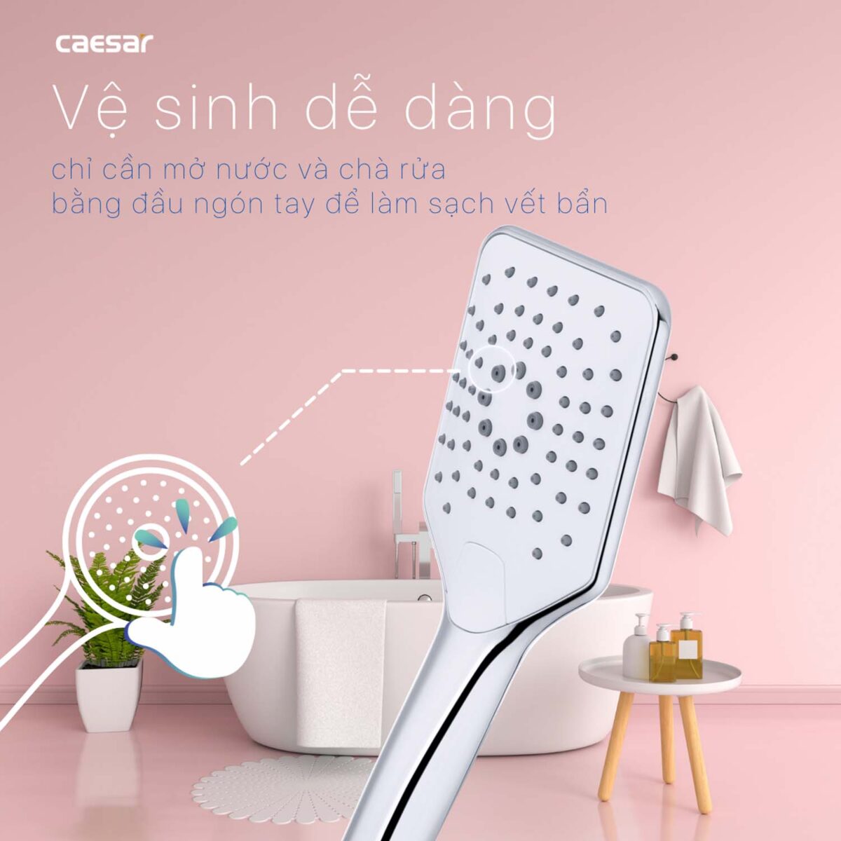 Tay sen tắm CAESAR SH437 3 chế độ xả - Ảnh 4