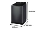 Máy giặt Aqua AQW-DR140UHT.PS Inverter 14kg - Ảnh 2