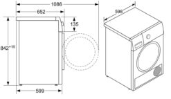 kich thuoc May say quan ao Bosch WTR85V11BY 8Kg Serie 4