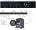 Máy giặt Aqua AQD-A1500H.PS Inverter 15kg - Ảnh 3
