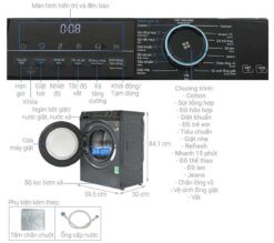 thong so ky thuat May Giat Aqua AQD A852J.BK Inverter 8.5Kg