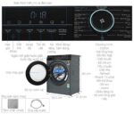 Máy giặt Aqua AQD-A902J.BK Inverter 9kg - Ảnh 3