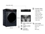 Máy giặt Aqua AQD-D1003G.BK Inverter 10kg - Ảnh 2