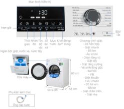 thong so ky thuat May Giat Aqua AQD D850E.W Inverter 8.5 Kg