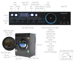 thong so ky thuat May Giat Aqua AQD DD1101G.PS Inverter 11Kg