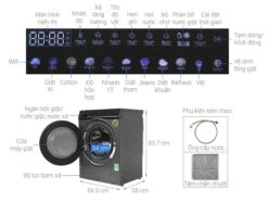 thong so ky thuat May Giat Aqua AQD DDW1000J.BK Inverter 10Kg