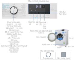 thong so ky thuat May Giat Beko WCV9612XB0ST 9 Kg Inverter