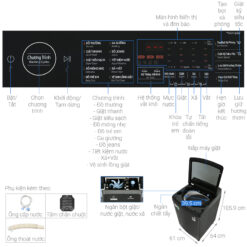 thong so ky thuat May Giat Samsung WA12CG5745BVSV Inverter 12Kg