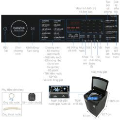 thong so ky thuat May Giat Samsung WA14CG5745BVSV Inverter 14Kg