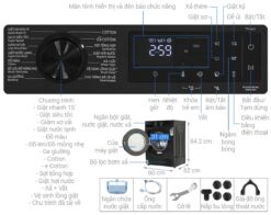 thong so ky thuat May Giat Samsung WW12CGC04DABSV Inverter 12Kg