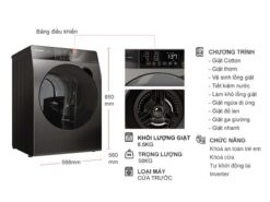 thong so ky thuat May Giat Sharp ES FK852SV G Inverter 8.5 Kg