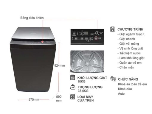 thong so ky thuat May Giat Sharp ES Y100HV S 10Kg