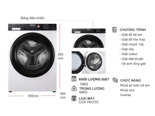 thong so ky thuat May giat Aqua AW12 BP4959U1KW Inverter 12 kg