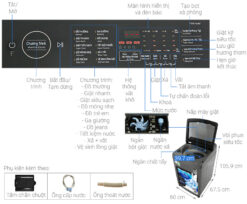 thong so ky thuat May giat Samsung WA10CG5745BDSV Inverter 10.5Kg