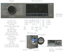 thong so ky thuat May say quan ao Beko B5T4429WM 10Kg Inverter