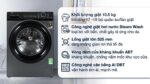 Máy giặt Aqua AQD-A1052J.BK Inverter 10.5kg - Ảnh 2