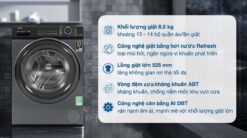 tinh nang May Giat Aqua AQD A852J.BK Inverter 8.5Kg