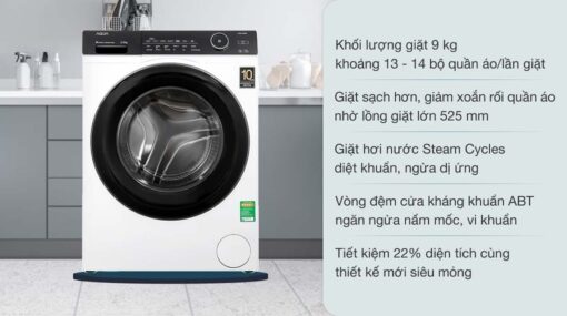 tinh nang May Giat Aqua AQD A900F.W Inverter 9 Kg