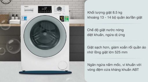 tinh nang May Giat Aqua AQD D850E.W Inverter 8.5 Kg