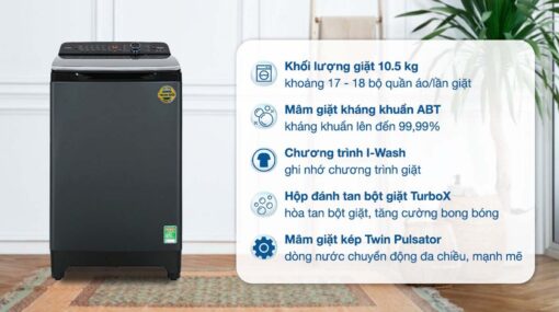 tinh nang May Giat Aqua AQW DR105JT.BK Inverter 10.5kg